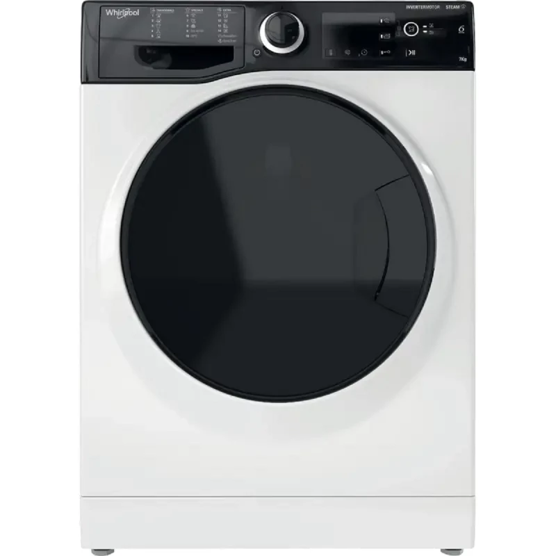 Стиральная машина Whirlpool WRSB 7259 D EU, Узкая, 7 кг, Белый, Черный, B