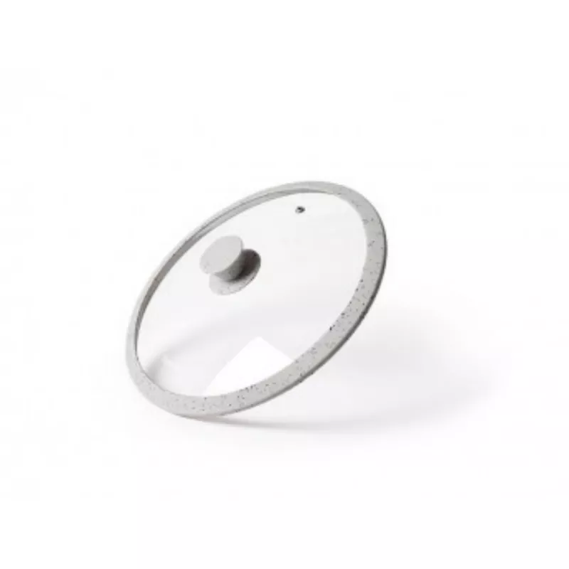 Крышка FISSMAN Arcades 9997, 26 см, Стекло, Светло-серый