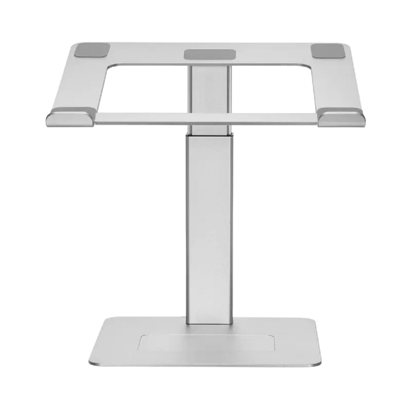 Cooling pad GEMBIRD NOTEBOOK RISER NBS-D1-02, UP TO 15.6'', ALUMINUM, SILICONE PAD, UP TO 5KG, HEIGHT ADJUSTMENT RANGE: 225 ~ 380 MM, SILVER.