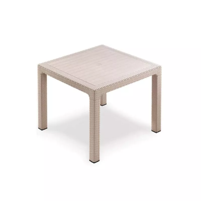 Masa MP Rattan, Capucino, 90x90