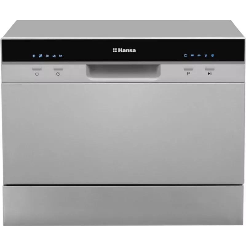 Masina de spalat vase HANSA ZWM556BH, 6 seturi, 5 programe, Gri, A+