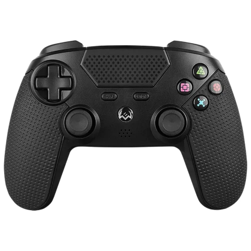 Gamepad SVEN GC-4040, 4 AXES, D-PAD, 2 MINI JOYSTICKS, 11 BUTTONS, VIBRATION FEEDBACK, TOUCHPAD, GYROSCOPE, 500MAH, 3.5MM, BT, BLACK.
