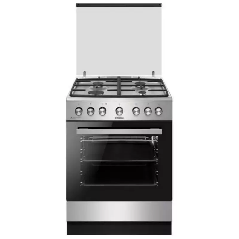 Комбинированная плита HANSA FCMX68123, 65 л, 60 см, Нержавеющая сталь