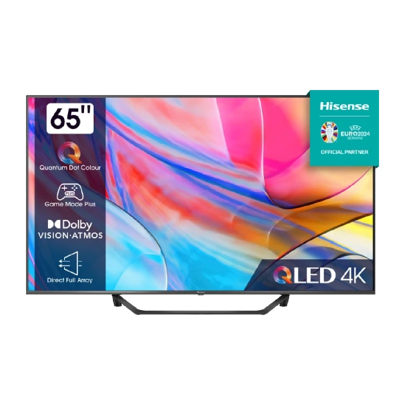 Televizor Hisense 65" LED SMART TV 65A7KQ, 3840x2160 4K UHD, Black VIDAA OS, VA, DLED, VIDAA U6.0 Wi-Fi: Wi-Fi 8