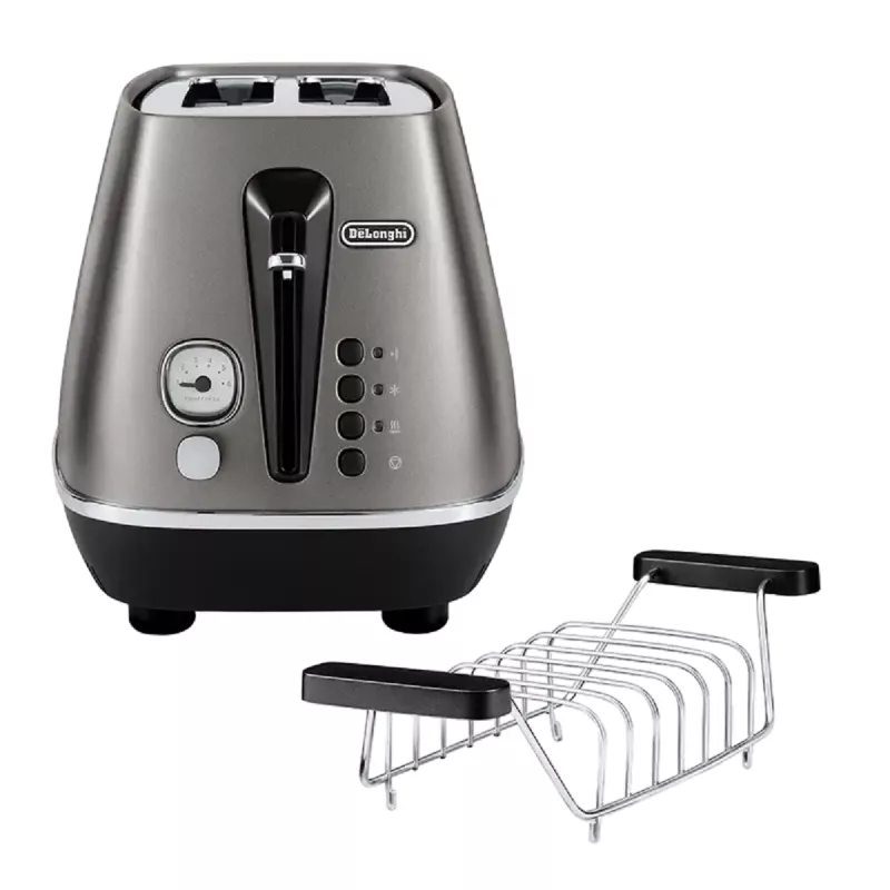 Prajitor de pâine Delonghi CTIN2103.TB, 900 W, Inox, Negru