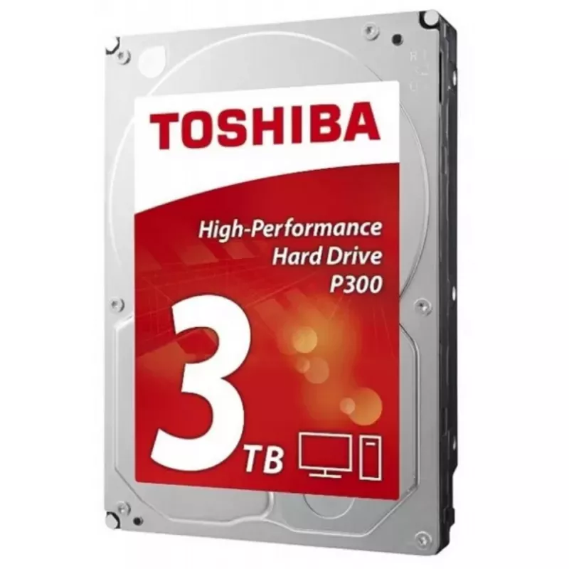 HDD TOSHIBA 3.5" HDD 3.0TB-SATA- 64MB P300 DESKTOP PC "HDWD130UZSVA", CMR