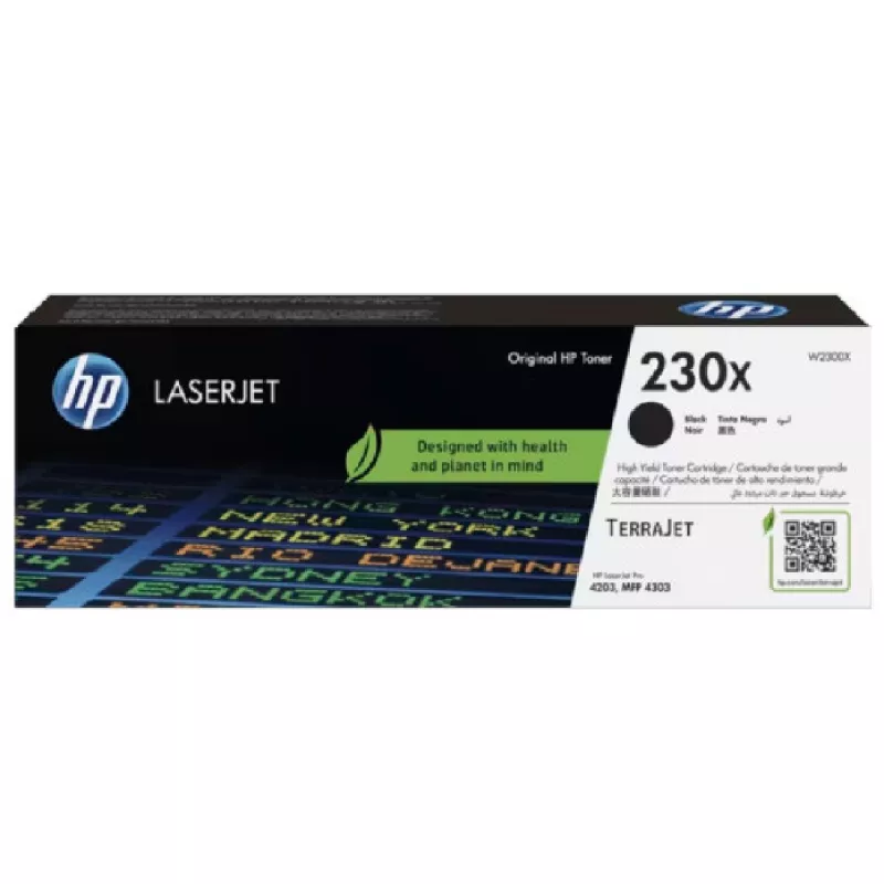 Cartus laser HP 230X BLACK TONER, 7,500 pages for HP Color LaserJet Pro 4203dn/4203dw, LaserJet Pro MFP 4303dw/4303fdn/4303fdw