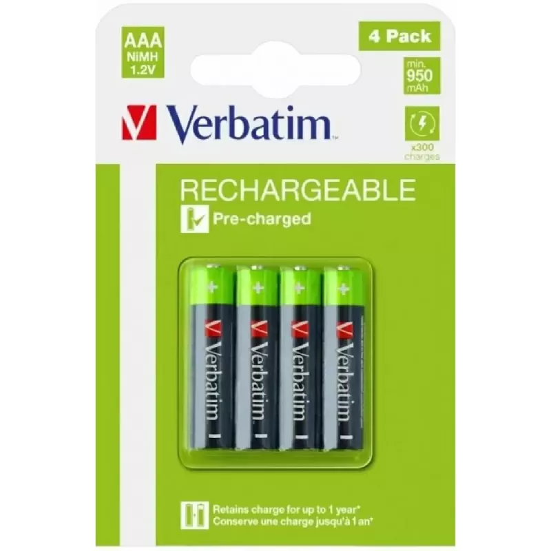 Baterie VERBATIM AAA/ HR03 950 MAH, 4 Pack