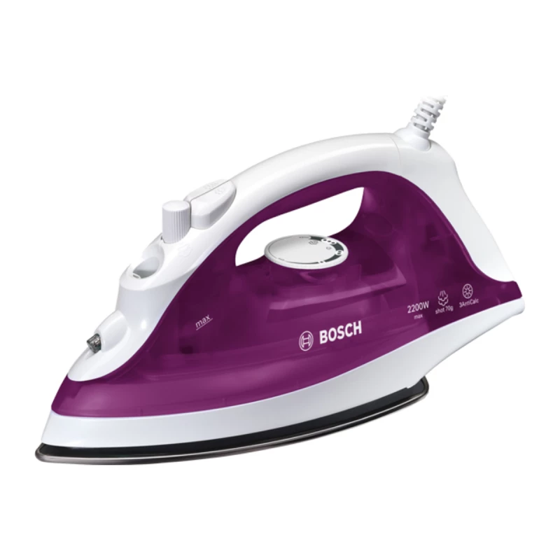 Fier de calcat BOSCH TDA 2329, 2200 W, 220 ml, Mov, Alb