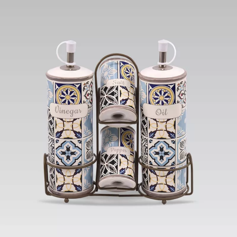 Set pentru condimente Maestro MR-20005-04 S, 5 piese, Ceramica