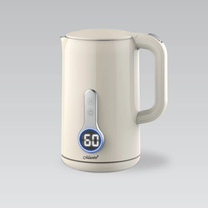 Ceainic electric Maestro MR-025 DIGITAL, CORP DUBLU, 1.7 l, 2200 W, Ivory