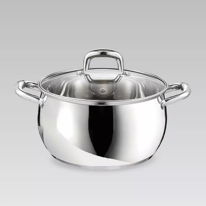 Cratita cu capac Maestro MR-3515-18, 2.8 l, 18 cm, Inox