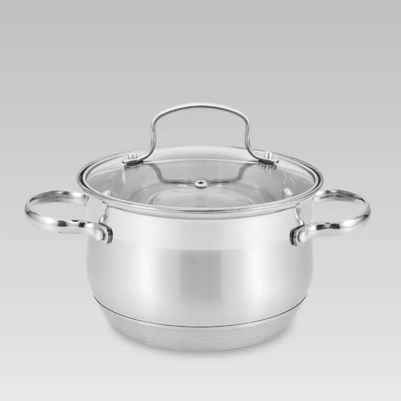 Cratita cu capac Maestro MR-3512-18, 2.9 l, 18 cm, Inox