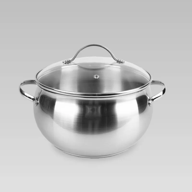 Cratita cu capac Maestro MR-3516-18, 3 l, 18 cm, Inox