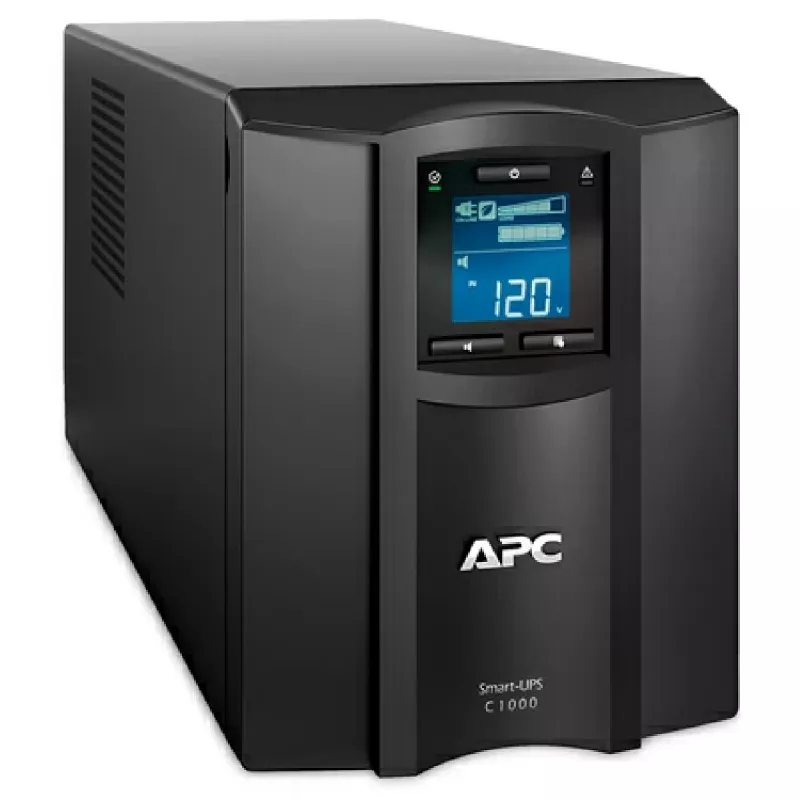 UPS APC SMART-UPS SMC1000IC, 1000VA/600W, Tower, Sinewave, Line inter., LCD, AVR, USB, RJ45, 8*C13