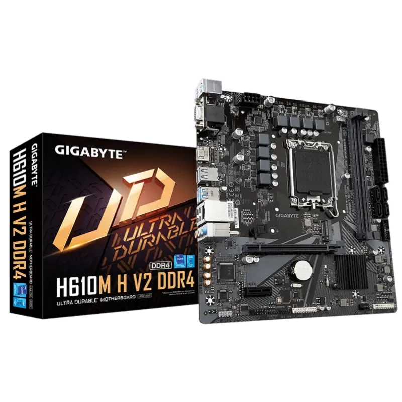 Placa de baza GIGABYTE H610M H V2, LGA1700, Micro-ATX, Intel H610, DDR5 SDRAM