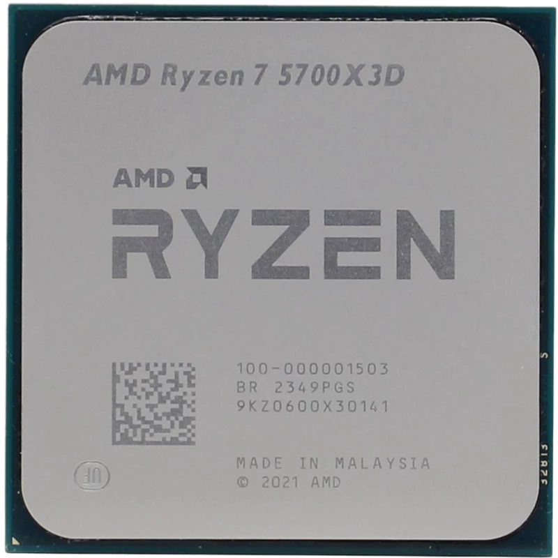 Процессор AMD Ryzen 7 5700X3D, (3.0-4.1GHz, 8C/16T, L2 4MB, L3 96MB, 7nm, 105W), Socket AM4, Numar Nuclee: 8x Cores Numar thread-uri: 16x Threads, Tray