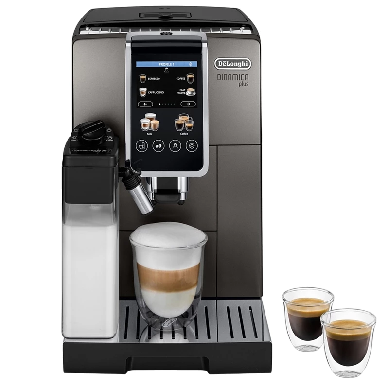 Aparat de cafea Delonghi ECAM 380.95.TB, 1450 W, 1.8 L, Titan