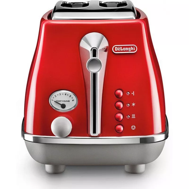 Prajitor de pâine Delonghi CTOC 2103 R, 900 W, Roșu