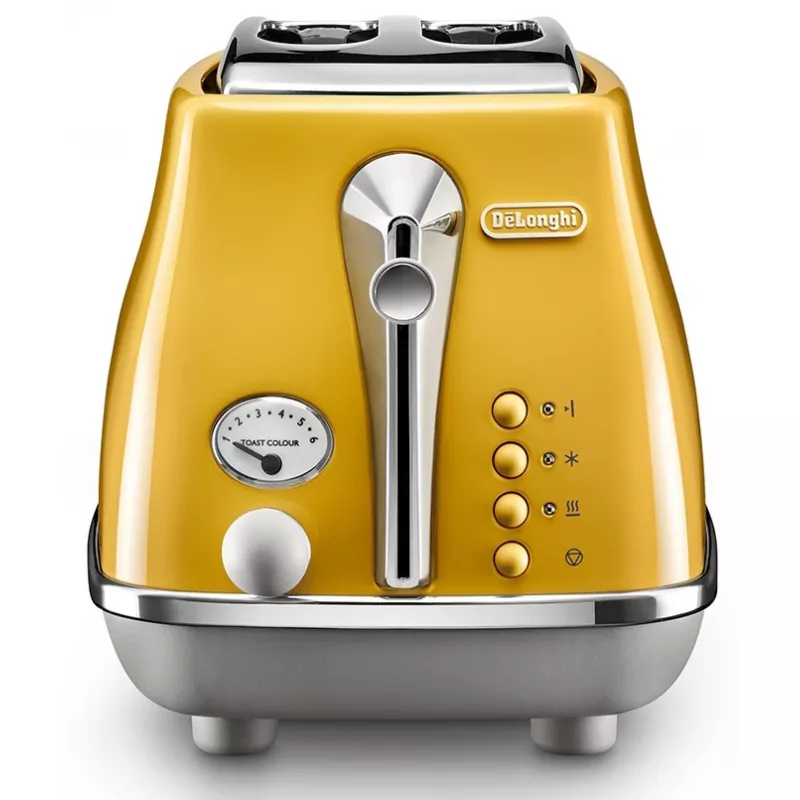 Prajitor de pâine Delonghi CTOC 2103 Y, 900 W, Galben