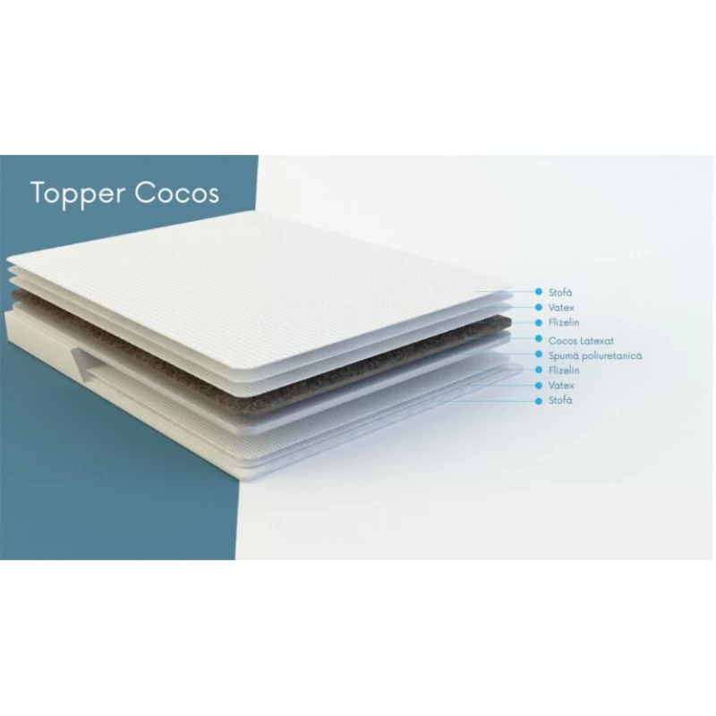 Topper saltea SaltConfort COCOS 120X200X7CM