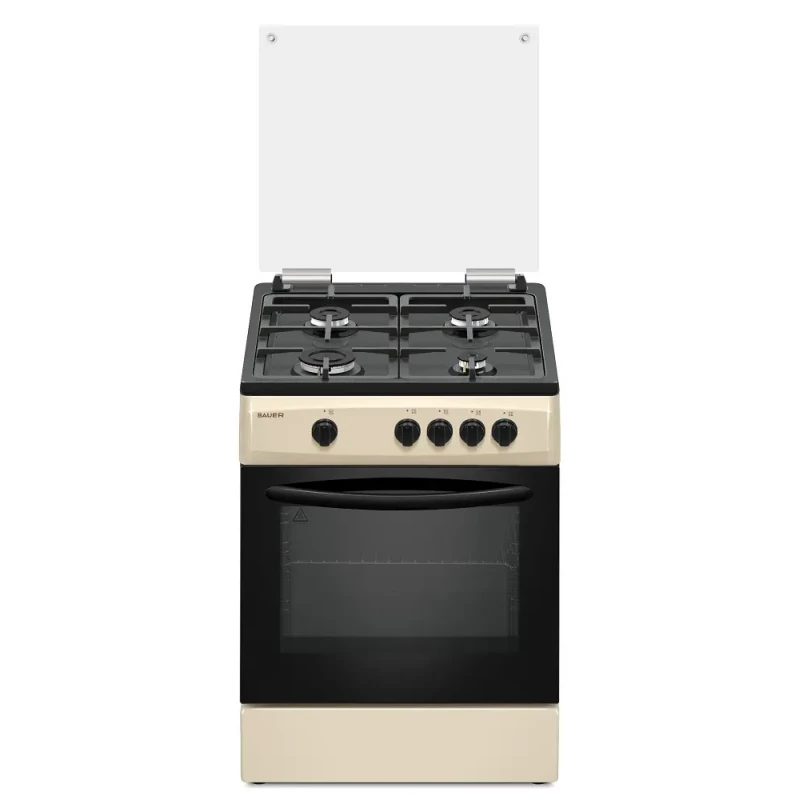 Aragaz BAUER TG 6640 BEBLCG, 70 L, 60 cm, Bej/Negru