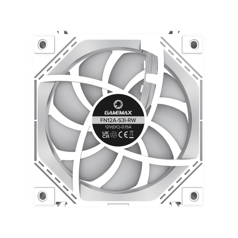 Ventilator GAMEMAX FN12A-S3I, 3x120mm fan set, ARGB, 26 LED, 9 Blades, PWM, 
