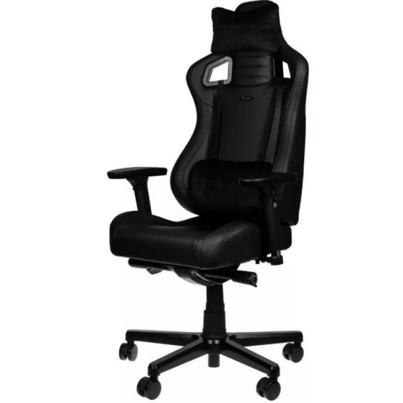 Игровое геймерское кресло NobleChairs Gaming Chair Noble Epic NBL-ECC-PU-BLA Compact black/carbonMaterialul scaunului: PU Piele Clasa gazlift: Clasa 4 Tipul bazei: Aluminiu, Gazlift,