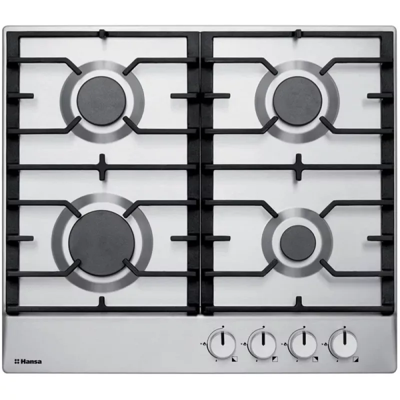 Plita incorporabila cu gaz HANSA BHGI630301, 4 arzatoare, Inox