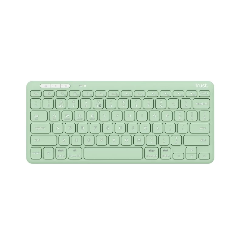 Tastatura fara fir TRUST LYRA MULTI-DEVICE COMPACT, Green, US