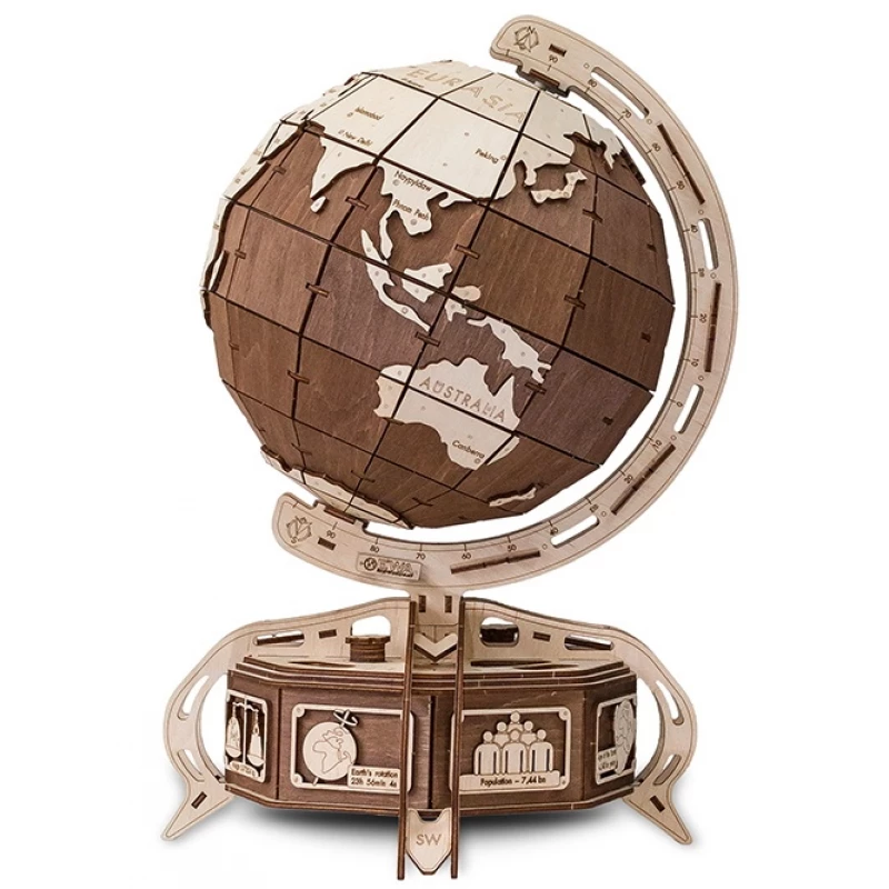 3D Puzzle DVCIT THE GLOBE BROWN, 14+, 50.5х32х32