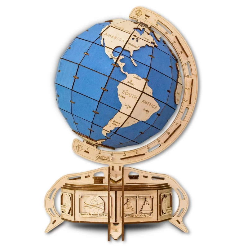 3D Puzzle DVCIT THE GLOBE BLUE, 14+, 50.5х32х32