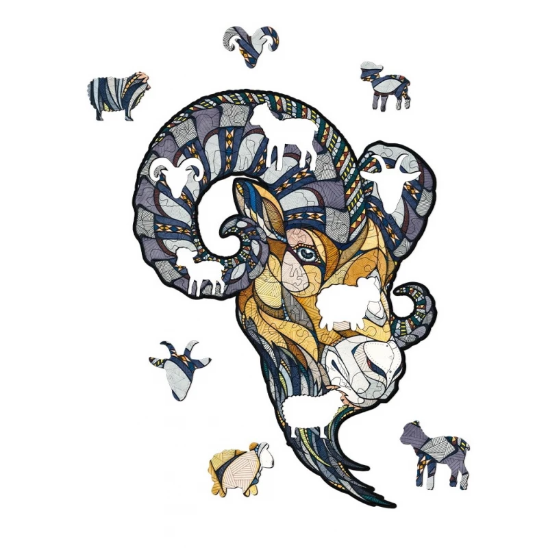 3D Puzzle DVCIT RAM S WOODEN BOX, 8+, 10x10x9.5