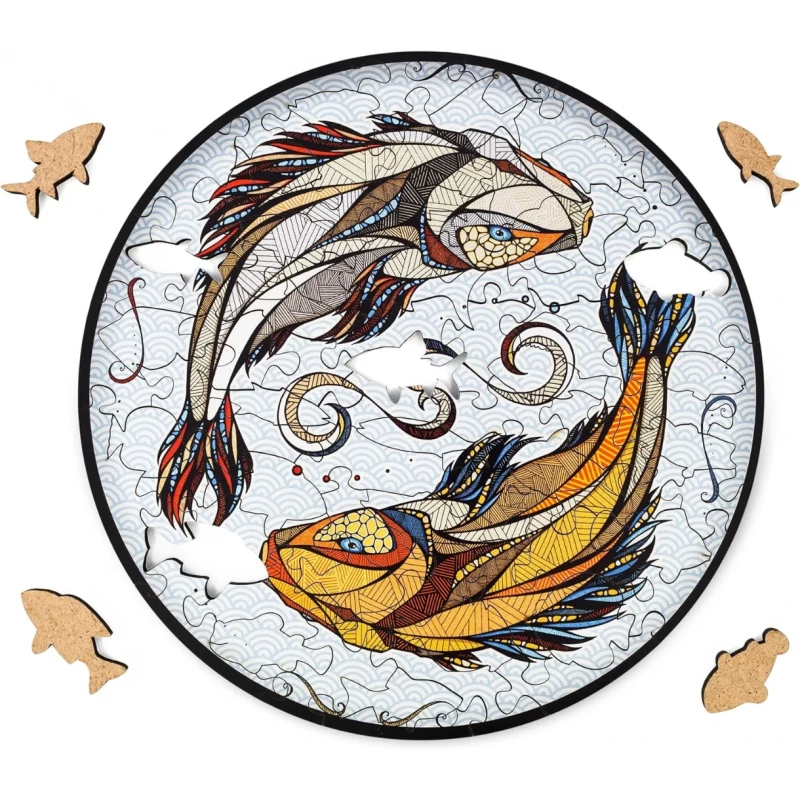 3D Puzzle DVCIT KOI S WOODEN BOX, 8+, 20x20