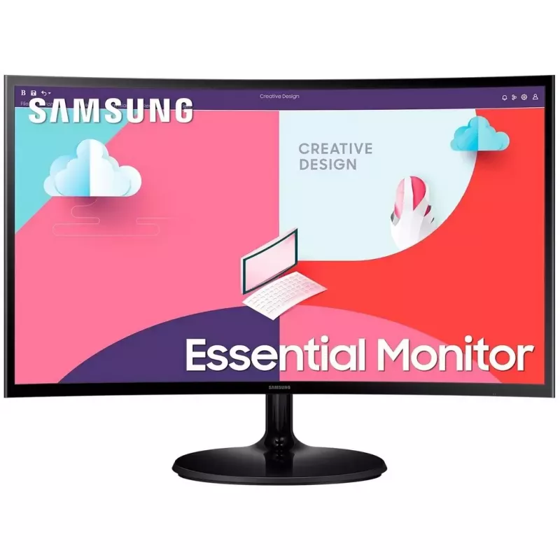 Monitor Samsung S27C360E, 27", Curved-VA, Black