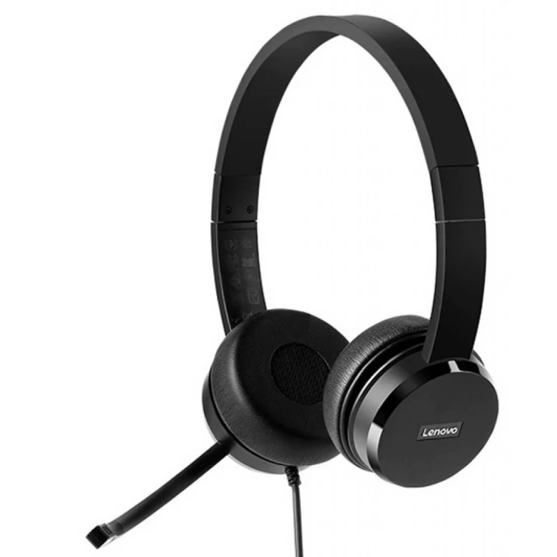 Наушники проводные с микрофоном LENOVO 100 USB STEREO HEADSET