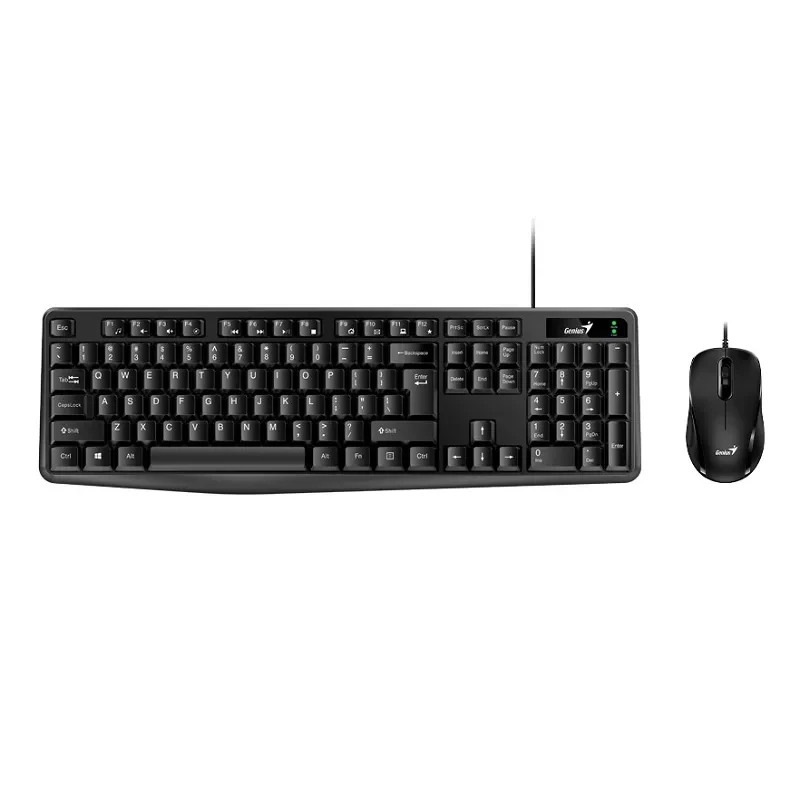Kit (keyboard+mouse) GENIUS KM-170, USB, EN/RU, Black