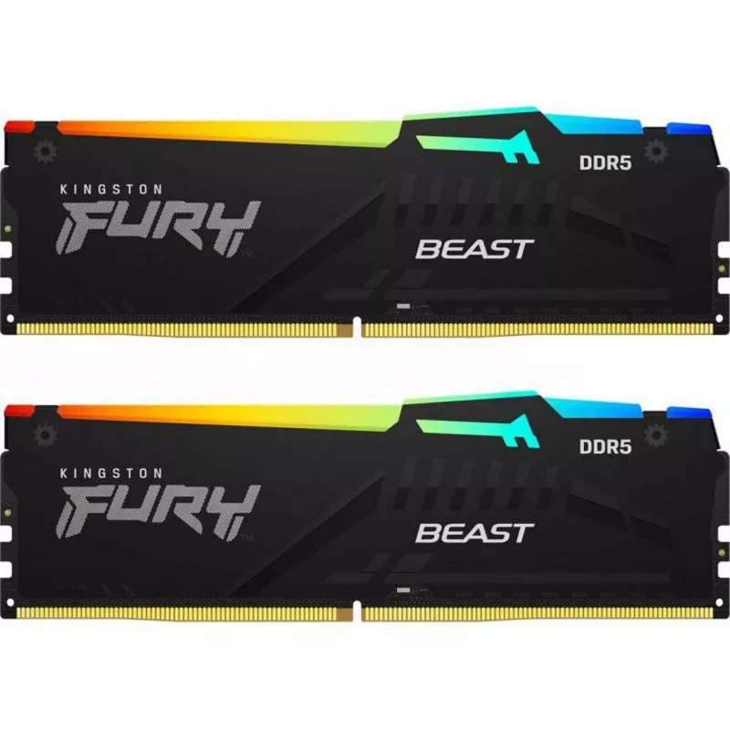 Модуль памяти KINGSTON 16GB FURY Beast DDR5 RGB EXPO, PC44800