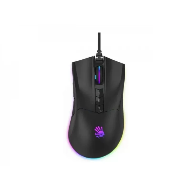Gaming Mouse Bloody P90S, BLACK, Ergonomic, Programmable, Onboard Memory, XGlide
