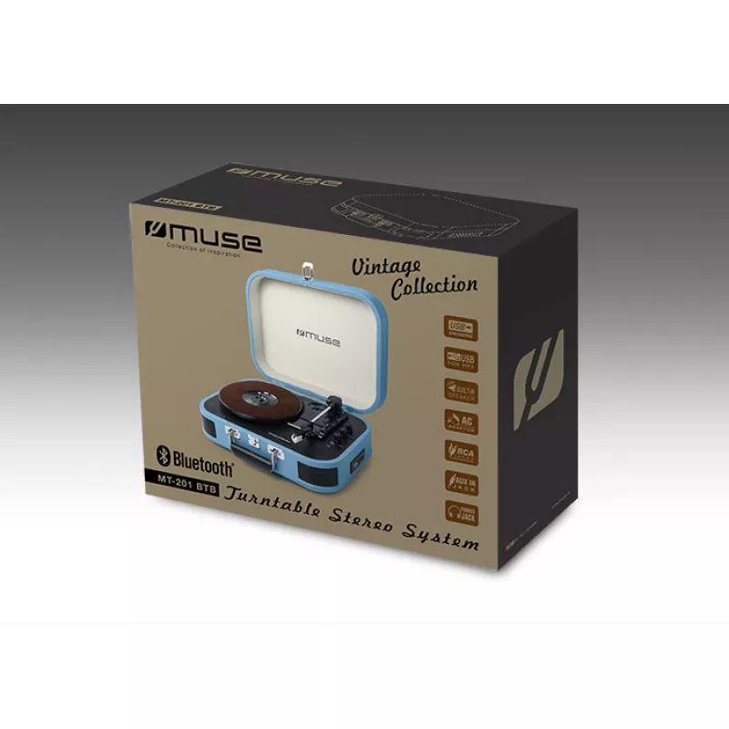 Boxa MUSE MT-201 BTB, Light Blue/Beige