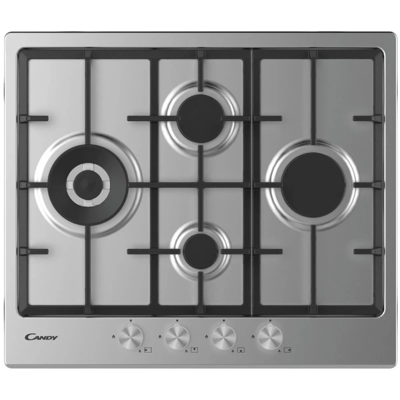 Plita incorporabila cu gaz Candy CHG6DWPX, 4 arzatoare, Inox