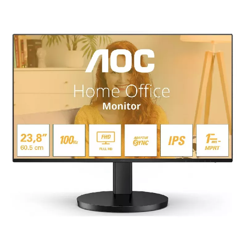 Монитор AOC 23.8" 24B3HA2, BLACK
