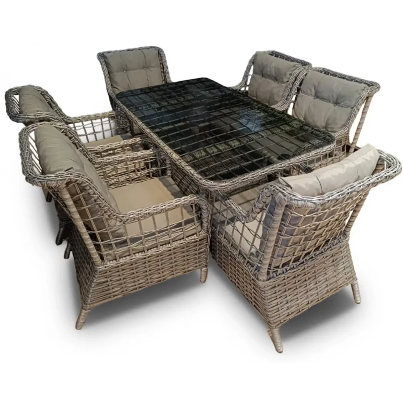 Set mobila de gradina MP Alaska 6+1 antracit