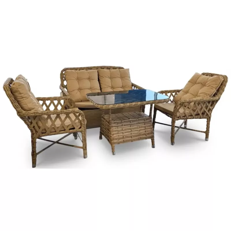 Set mobila de gradina MP Linar cappucino