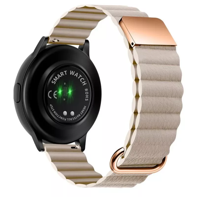 Bratara pentru ceas AMAZFIT STRAP LEATHER WITH MAGSAFE  22MM GOLD
