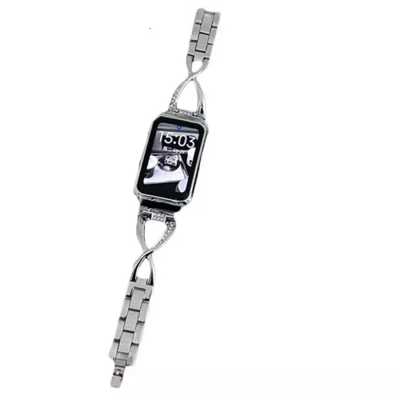 Bratara pentru ceas Xiaomi STRAP METAL SMART BAND 7 PRO MODEL A9 SILVER