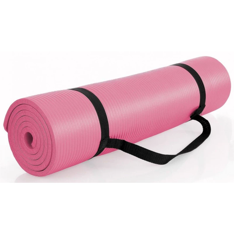 Covoras fitness Arena 8403615 NBR 15 MM, ROZ, 183x61x1.5 cm