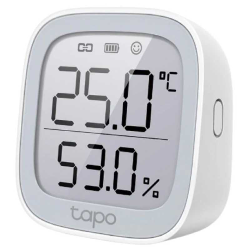 Датчик температуры и влажности TP-LINK Tapo T315, 2.7" E-ink Display, White