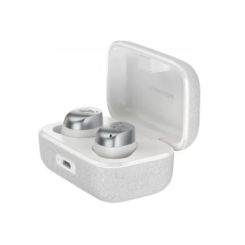 Casti fara fir SENNHEISER
 MOMENTUM 4 WHITE/SILVER, TWS