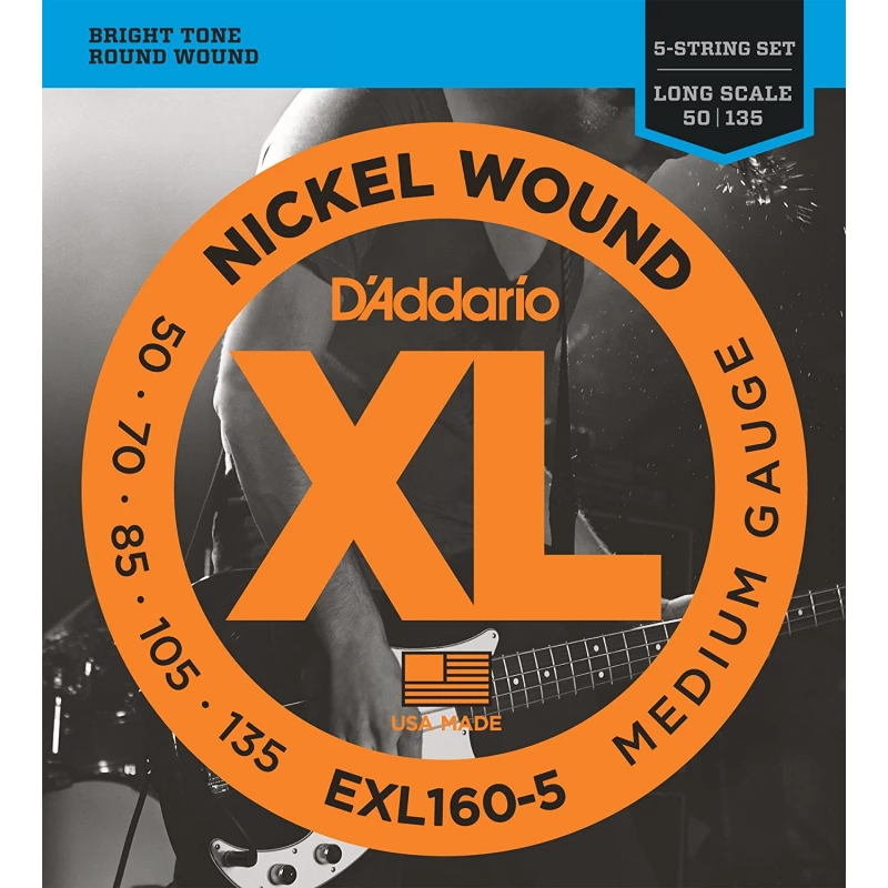Set de corzi D'Addario

 EXL160-5 chitara-bass